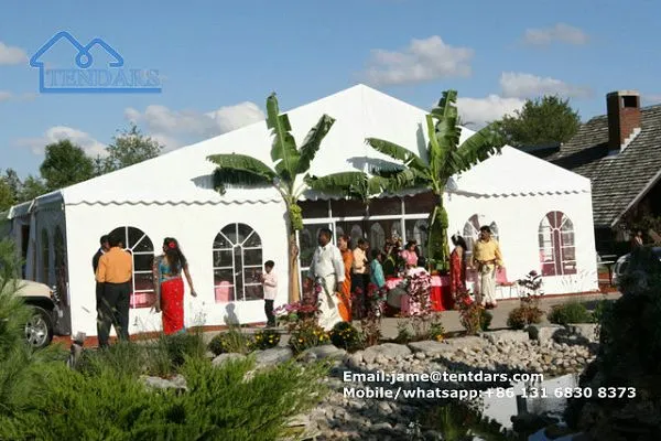 Blockout Outdoor Wedding Tent Marquee Temporary Structures With Fire Retardant Roof 
